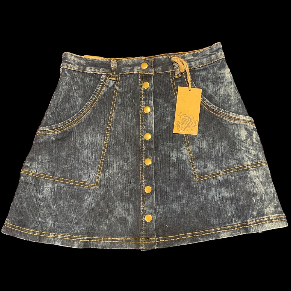 Angel Premium Dark Denim Skirt